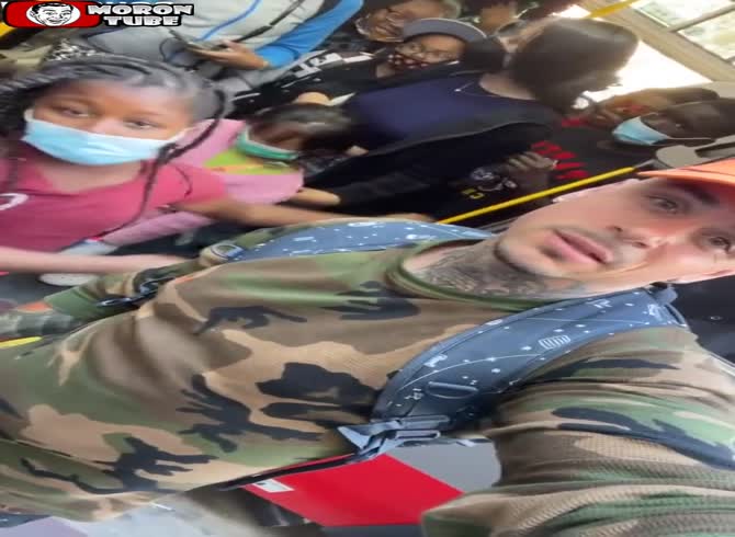 Video :The shocking video shows students in San Francisco getting off a bus